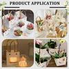 50sets Kraft Paper Thank You Succulents Wraps with Ribbon for Wedding Baby Shower Favors Square White 65x65x63.5mm