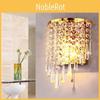 Wall Crystal Elegant Sconce With Led Light For Home Bedroom And Space Living