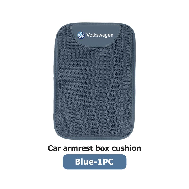 W138Ice Silk Car Armrest Mat Heighten Mat Arm Rest Protector Cushion For Volkswagen VW Polo Jetta Sagitar Magotan Passat B5 B6 B7 CC