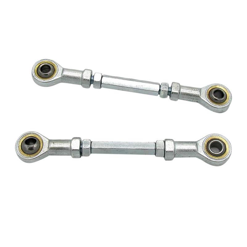 2Pcs Steering Shaft Tie Rods Kit with Hand Tie Rod Ball Joints Steering Suspension M8 for Electric Mini ATV Go Kart Quad
