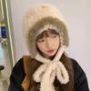 Can Be Used As a Bag To Keep Warm In Winter, Ear Protectors, Plush Hat, Plush and Thickened, Cute Hat Women's Knitting
