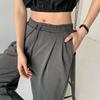 New Arrivals Open Run Women Rayon Wide Banding Pants Double Pintuck String