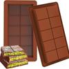 Silicone Chocolate Bar Molds – Rectangle, Easy Release, Durable for Protein Bars, Wax Melts, and Gifts