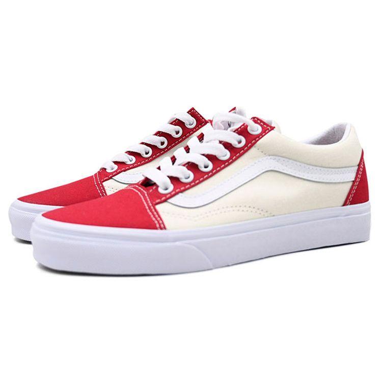 Vans Old Skool Classic Sport - Мужские кроссовки Chili Pepper Red Classic-White VN0A3WKT4FX