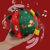 Christmas Dog Toy Balls Electric Interactive Plush Toy Ball for Dogs Built-In Bell Anti-Bite Chew Toys with Squeaker Pet Product