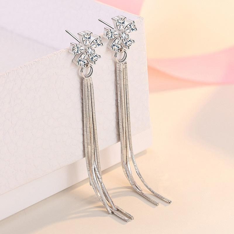Lindon Copper Alloy Zircon Earrings Drop Earrings For Women Wedding Party Gifts