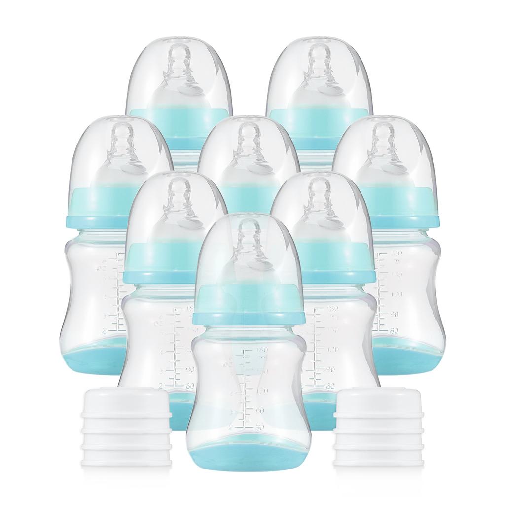 Детские бутылочки с силиконовой соской и крышкой для хранения. Бутылочки для грудного вскармливания для детского питания, полипропиленовое молоко