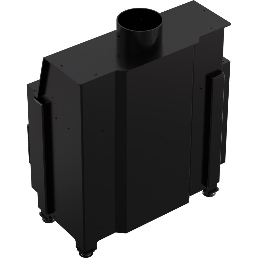 Стальной камин KRATKI SIMPLE левый 6 кВт Ø 150