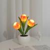 Led Simulation Tulip Night Light Fake Flower Table Lamp Ornaments For Home Living Room Desktop Decor