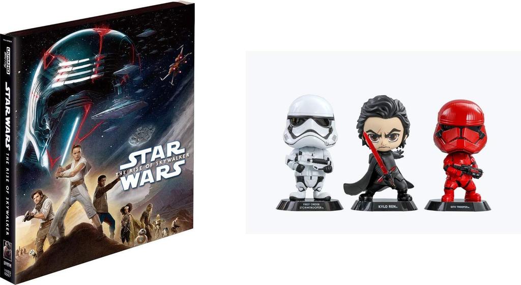 Звездные войны: Скайуокер. Восход 4K UHD MovieNEX Оригинальная коллаборация HOTTOYS ULTRA HD 3D Цифровая копия MovieNEX (с Cosbaby) [4K + + Blu-ray + +