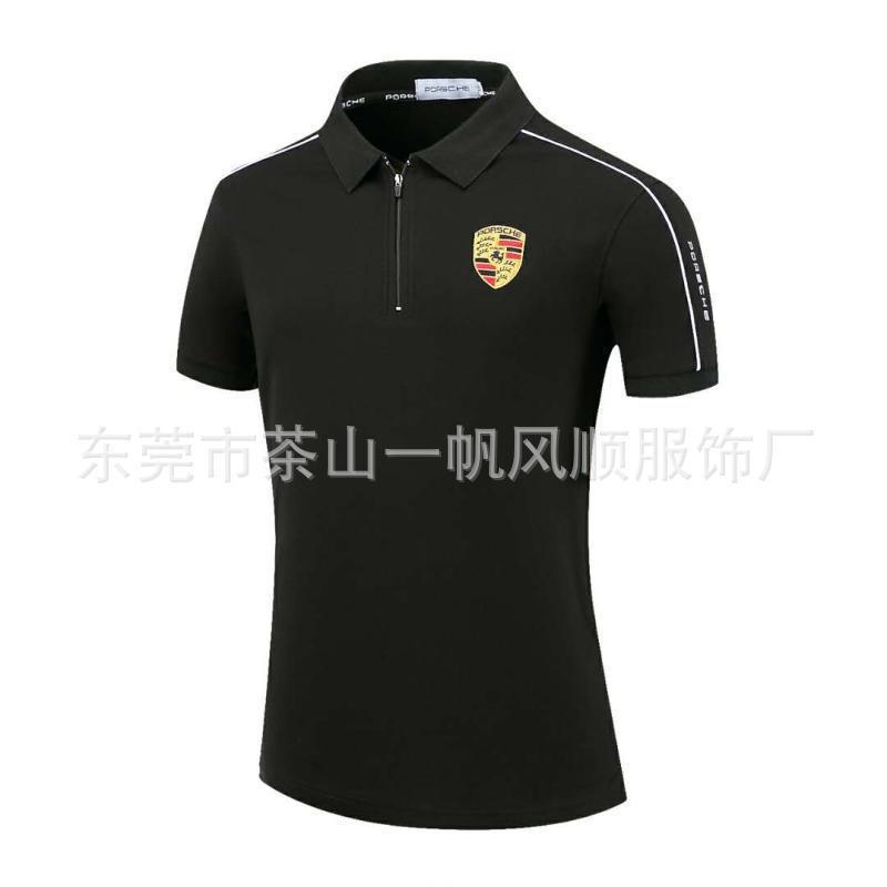 Unisex Off-Road Racing Polo Shirt Short Sleeve Turn-Down Collar Breathable Sport Tee Cycling Motorcross