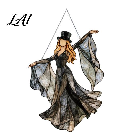 Dreamer Gift Sun Catcher Dancing Lady Catcher Acrylic Hanging Ornament Bohemian Gothic