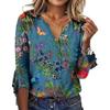 Autumn and Winter Long Sleeved Printed Ethnic Fashion Women’s T-Shirts