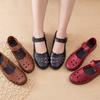 Baotou Hollow Soft-soled Shoes Single Shoes Spring Comfortable Flat-soled Women's Shoes Hole Leather Shoes Middle-aged and Old New Models