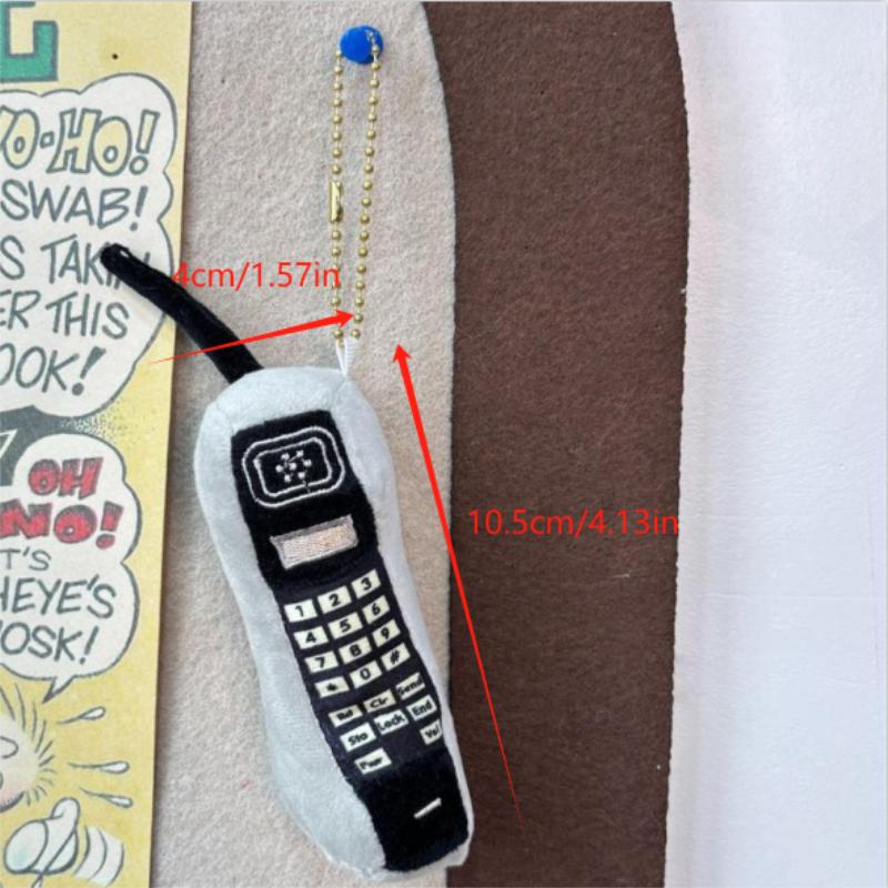 Милая Креативная Имитация Мобильного Телефона Плюшевая Кукла Игрушка Брелок Подвеска Девочка Мальчик Шарм для Рюкзака Украшения для Сумки Забавные Подарки на День Рождения