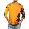 Men'S Round Neck Three-Quarters Sleeve Top Casual Fashion T-Shirt