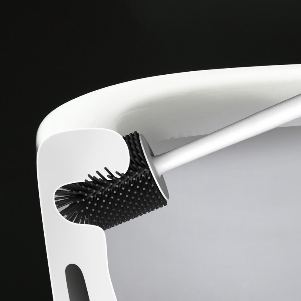 Мягкая щетина с держателем Плоская туалетная щетка Аксессуары для ванной Инструменты для уборки Кронштейн Gap Brush