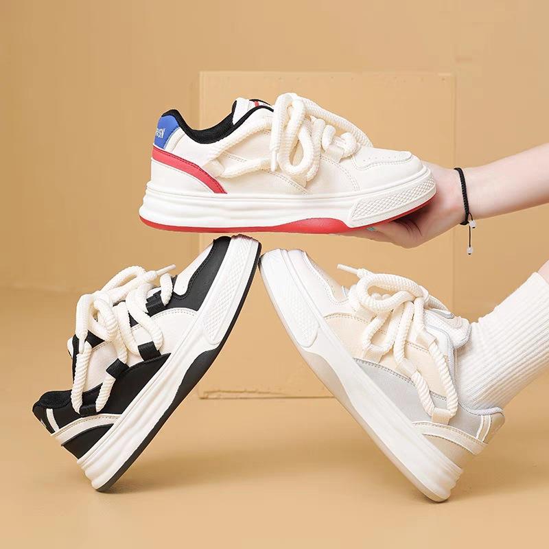 Осенние новые студенческие кроссовки в гонконгском стиле для спорта и уличной стрельбы, белые туфли