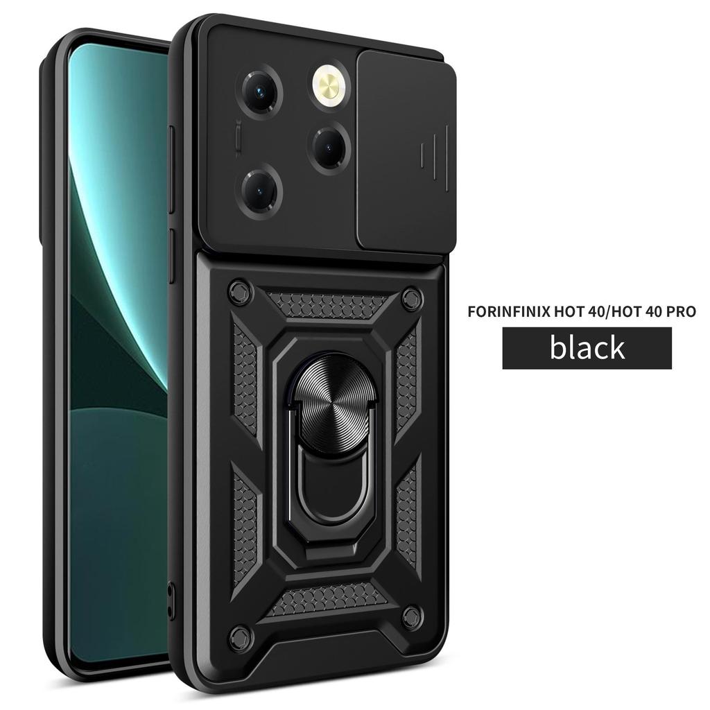 Infinix Hot 50 Pro & Spark Go 2024 Full-Coverage Anti-Drop Push-Window Phone Case