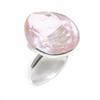 Кольцо из серебра 925 пробы с розовым кунцитом, размер 7,5 Y1E36