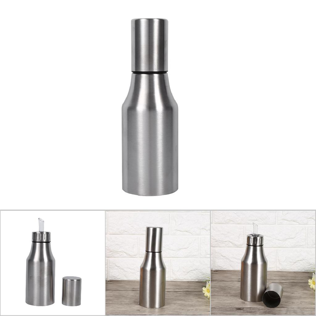 Практичный горшок из нержавеющей стали для масла, дозатор уксуса, кухонные принадлежности(500мл)