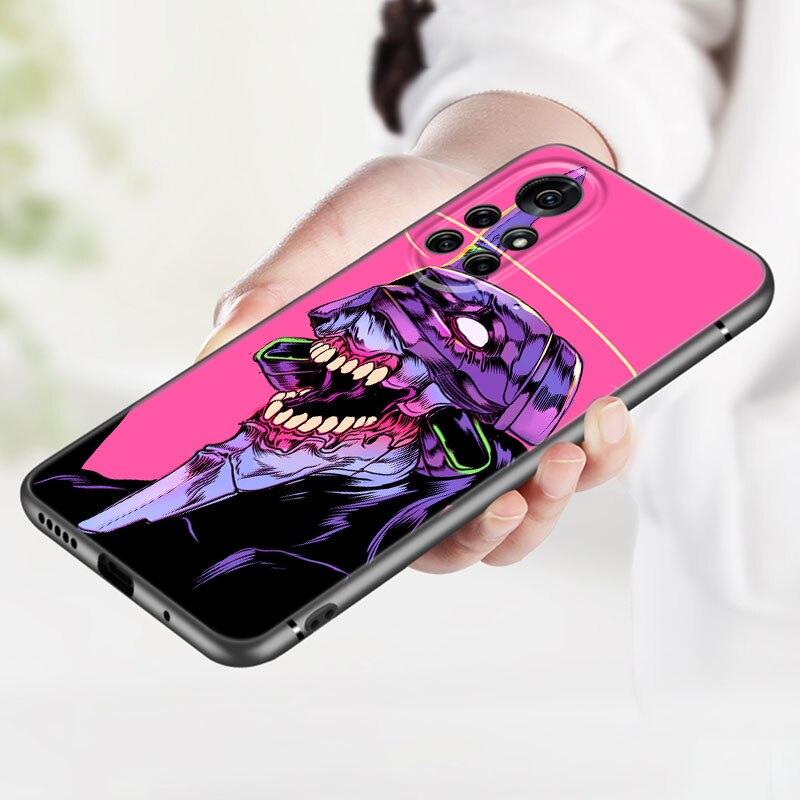 Чехол для телефона Anime Girl Mech для Huawei Honor 60 50 SE 30S Mate 30 20 10 Lite 40 Nova 9 8 Pro Y60 8i 7i 7SE 5T Premium Black Cover