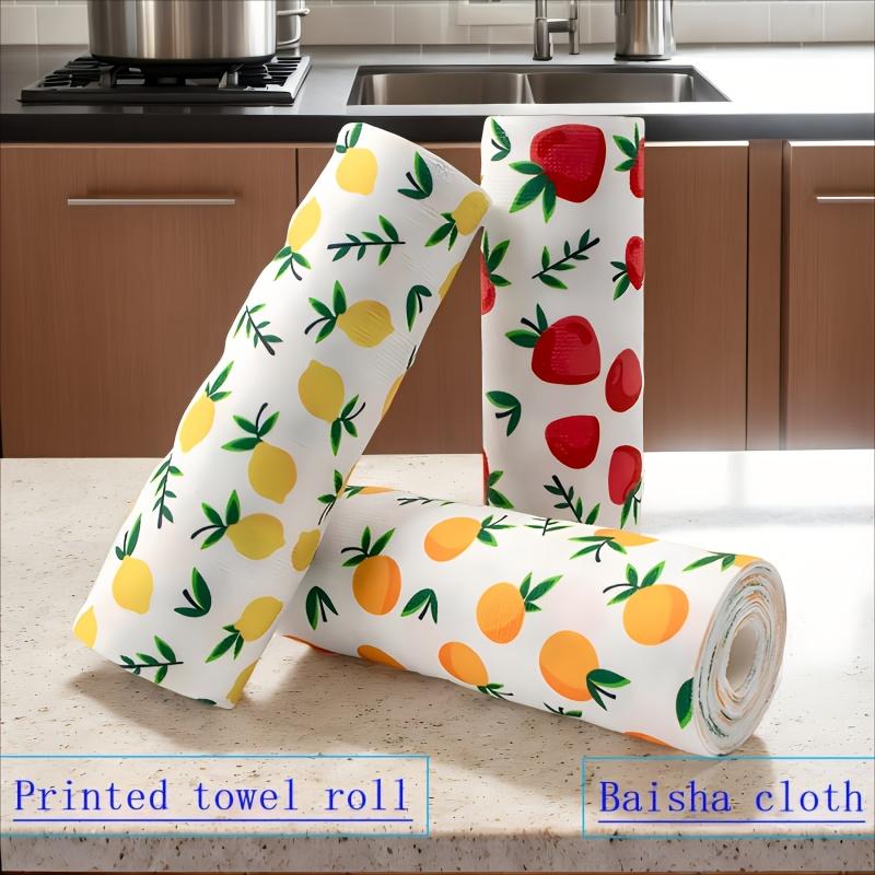 20 шт. Многоразовые салфетки из микрофибры для уборки 25x25 см с принтом, моющиеся кухонные полотенца, высокая впитываемость, быстросохнущие для домашней уборки