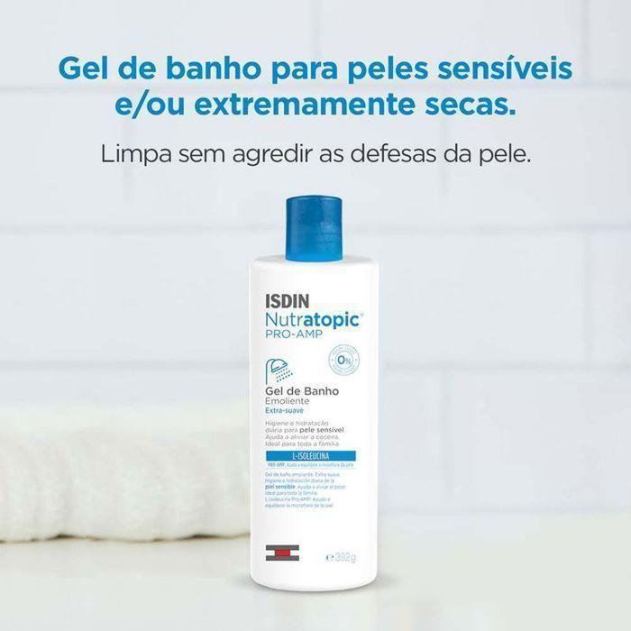 ГЕЛЬ ДЛЯ ВАННЫ - ISDIN - NUTRATOPIC - 400 МЛ - Без спирта - Без красителей - Для атопичной кожи