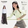 Женская футболка Tao Town с цветовыми блоками, быстросохнущая, с длинным рукавом, для осени