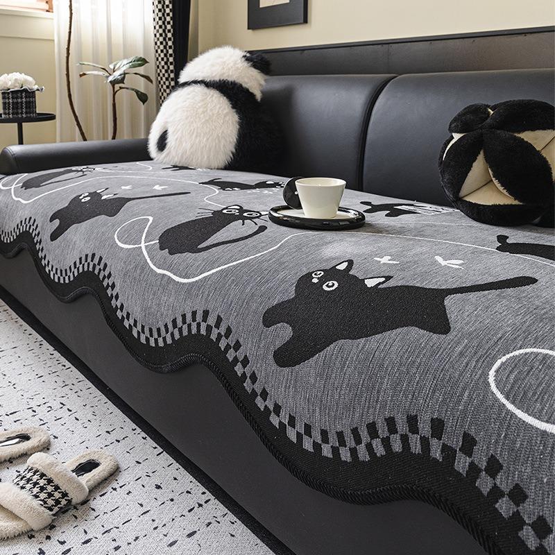 Anti-Slip Sofa Cover With Thick Padding, Chic Couch Cover For L-Shape, Pet-Proof Sofa Slipcover Included