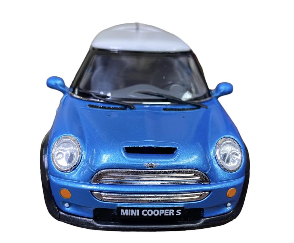 Kinsmart Mini Cooper S Металлический Синий Литая Модель Автомобиля KT5059 1/28
