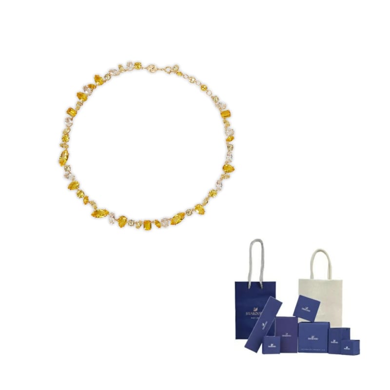 Swarovski Gema Necklaces Women's Gold 5652800GIALLOORO