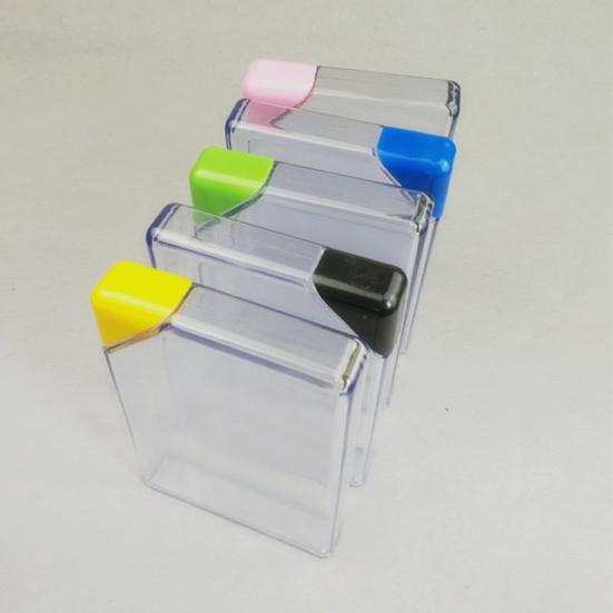 450 мл креативная книга бумажная форма прозрачная портативная плоская пластиковая бутылка для воды