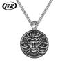 Men's Greek Mythology Medusa Snake Head Titanium Steel Necklace