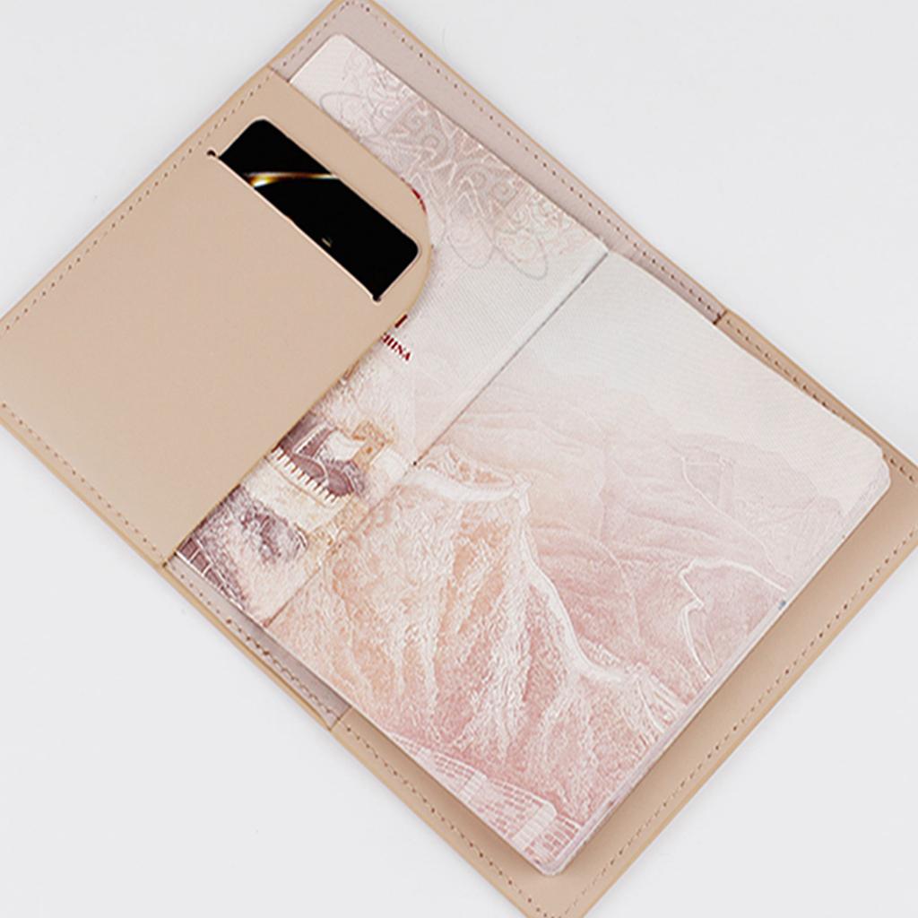 Passport Holder ID Credit Card Ticket Holder Document Organizer for Men Women Unisex Travel Passport Cover Case Portable