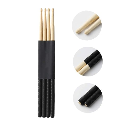 Musfunny Non-Slip Drumsticks, Set of 2, 5A: Lightweight and Durable Wooden Drumsticks - Percussion Sticks for Beginners, Kids, and Adults
