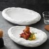 Hotel Restaurant Specialty Molecular Cuisine Steak Plate Creative White Ceramic Meal Plate Dessert Plate Home White Tableware