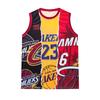 Баскетбольная майка Heat Collage Номера "23" и "6" Ретро Логотипы команд Художественная спортивная майка 3D HD Принты