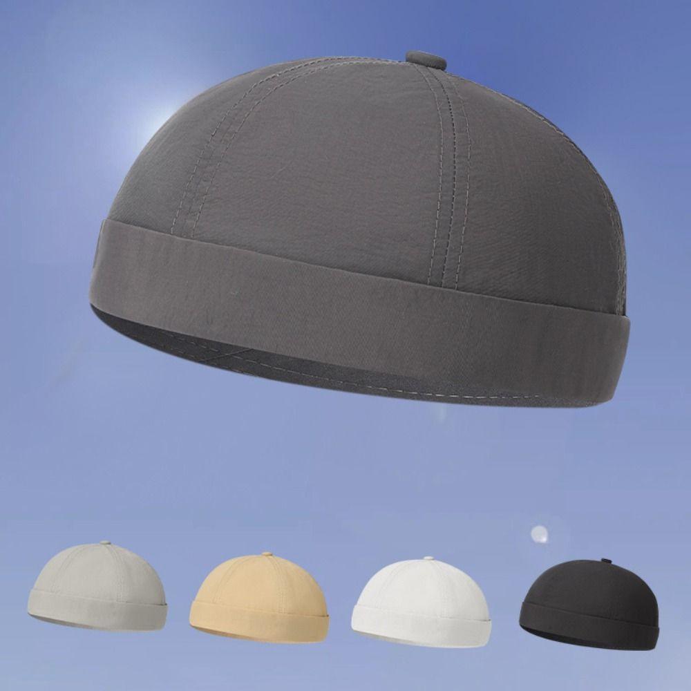 Mesh Beanie Hat Lightweight Docker Cap Fashion Brimless Hat Outdoor Daily