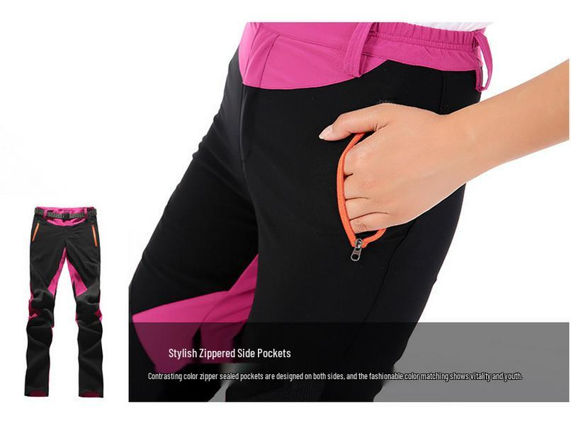 Women's Color-Block Quick-Dry Slim-Fit Mountaineering Pants