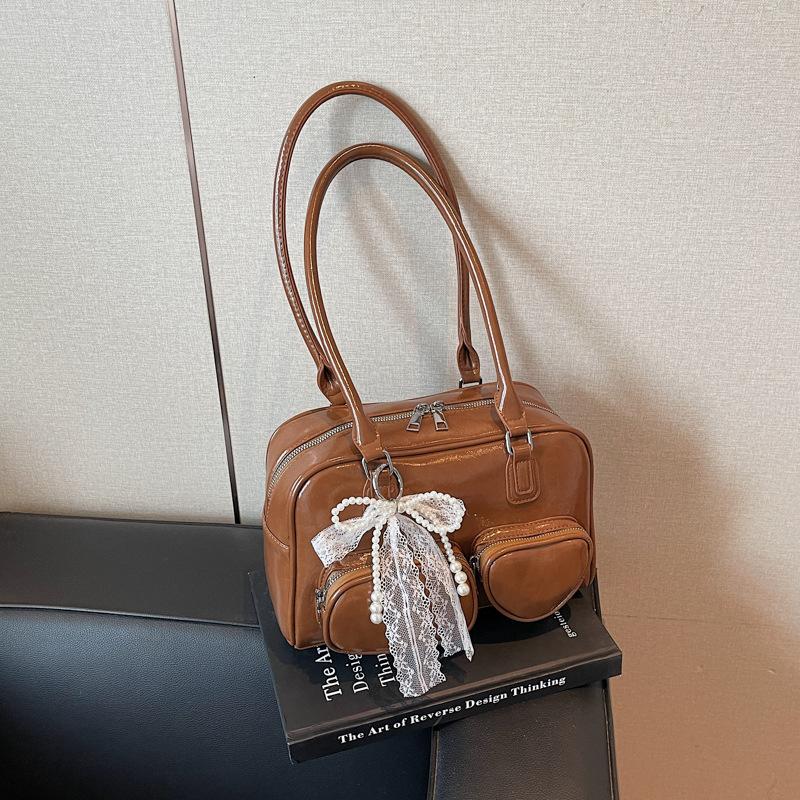 Популярная сумка женская большой вместимости новая летняя универсальная на плечо подмышку сумка для поездок сумка-боулинг