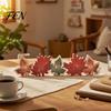 Rustic Maple Leaf Wood Signs Fall Thanksgiving LED Tabletop Decor, Harvest Themed Lighted Wooden Indoor Decor Centerpiece, Autumn Table Ornament
