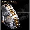 Forsining Men's Fashion Casual Vintage Rhinestone Watch Mechanical Watch