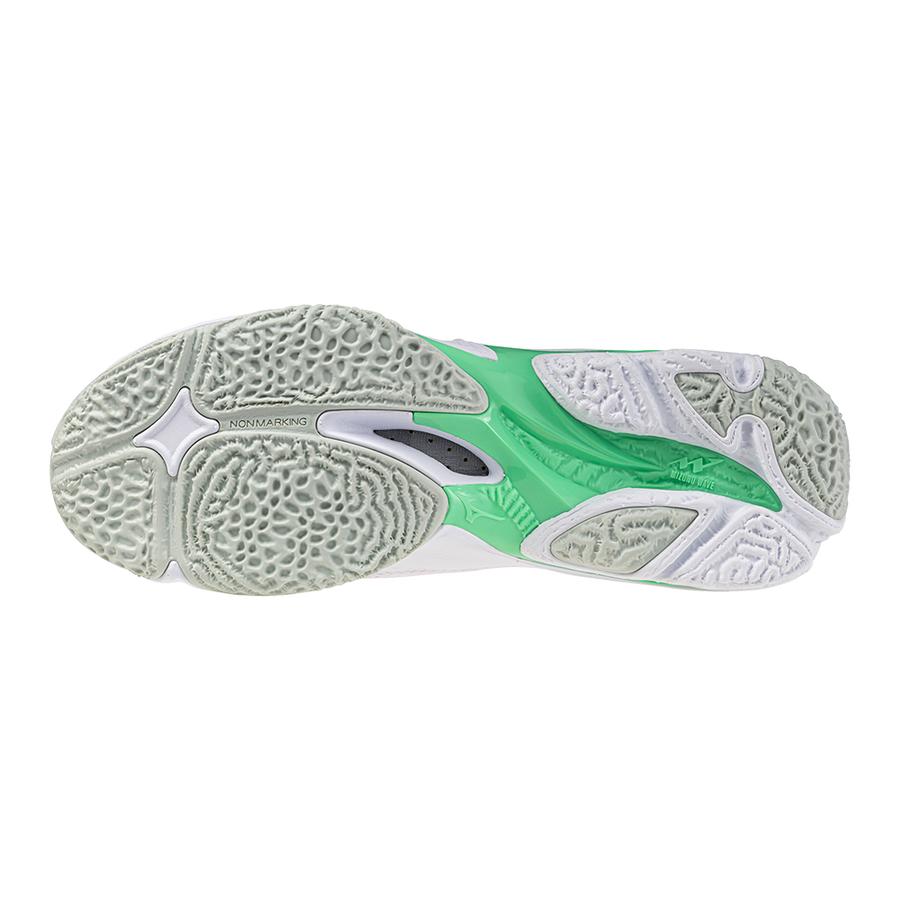 Mizuno Кроссовки унисекс Wave Lightning Z8 Белый Черный Замороженный Изумруд V1GA240016