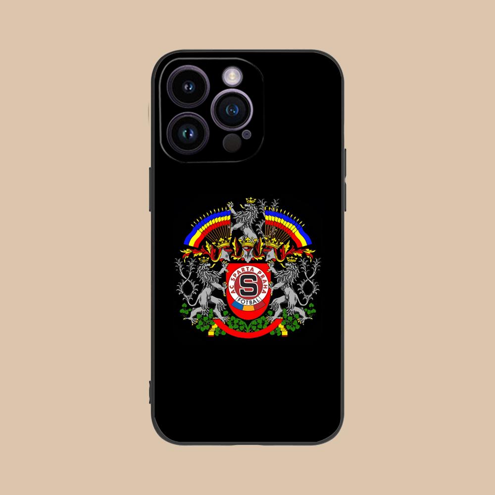 Чехол для мобильного телефона FC Sparta Praha для iPhone 17 16 15 14 13 12 11 X XR XS 8 7 Pro Max Plus Mini Цветной Защитный Роскошный Чехол