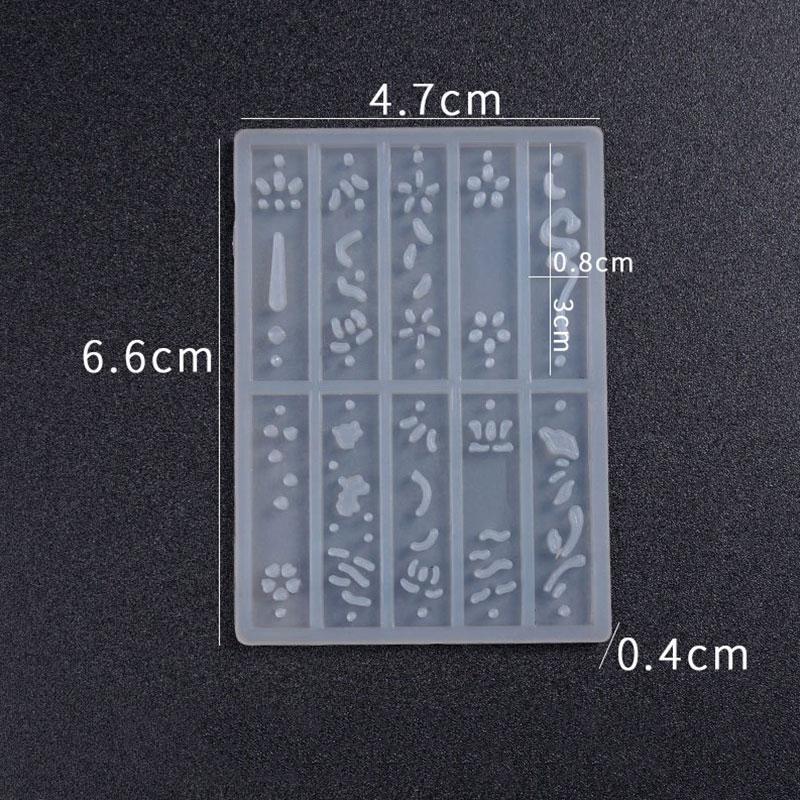 Earring Resin Molds Pendants Molds Casting Silicone Molds DIY Handcraft Jewelry Keychain Making Tool
