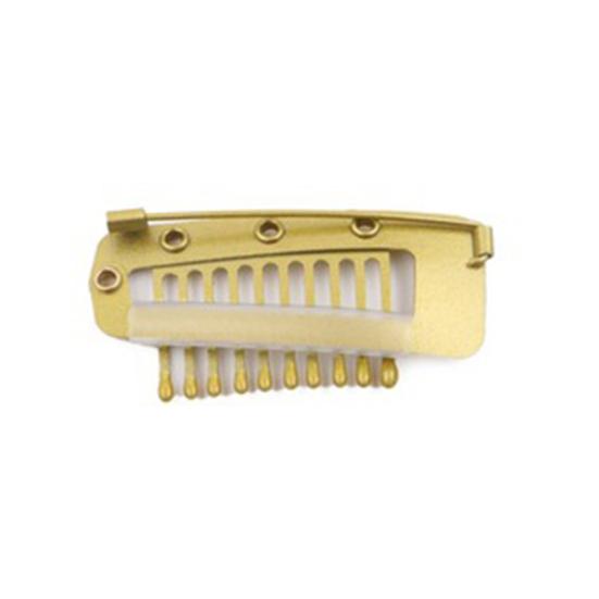 5 шт. Зажим для парика с булавкой 10 зубцов Зажим-защелка для наращивания волос Сверхпрочный металлический Невидимая расческа для фиксации парика Зажим для фиксации чунни/дупатты