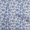 Cotton Flex Medium Blue Fabric Floral Fabric For Sewing Printed Craft Fabric By The Yard 40 Inch