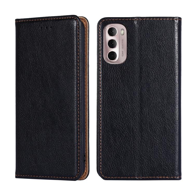 For Motorola Moto G Stylus 5G 2022 Pure Color Magnetic Leather Phone Case