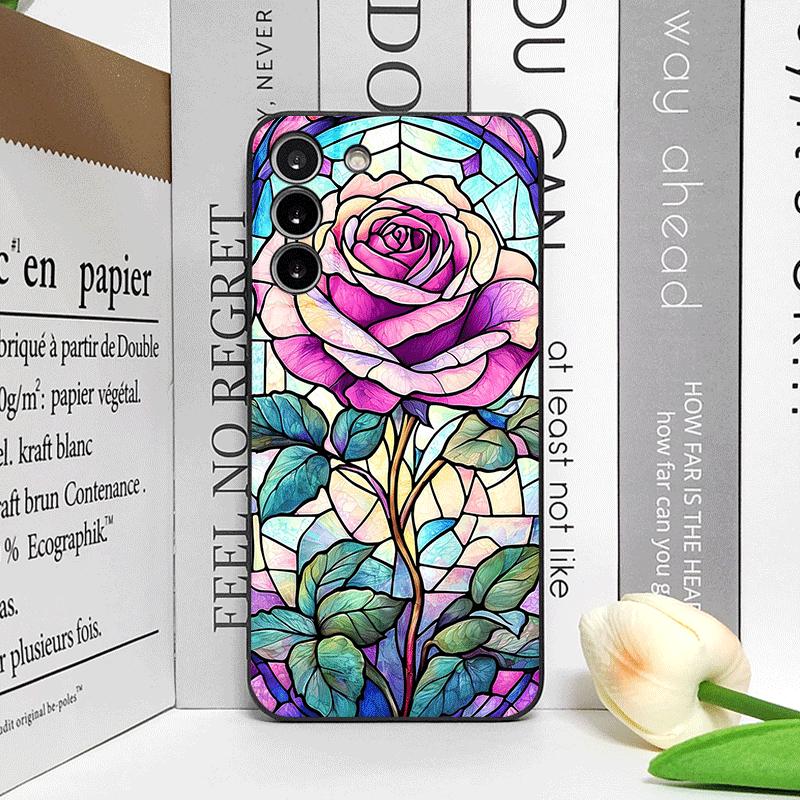 Цветной чехол для телефона с узором из роз в стеклянном стиле для Huawei Nova 13 12 11 Pro 10 SE Mate 40 60 Pro+ P60 P40, цветочный мягкий чехол